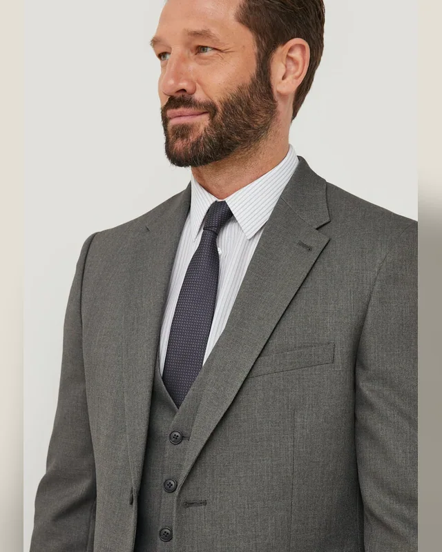 Charcoal Three-Piece Suit — Bao An Tailor style